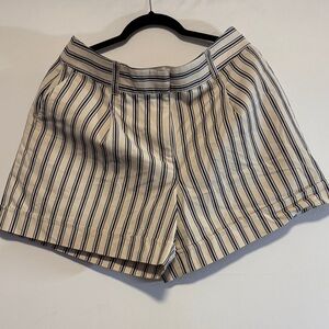 Ann Taylor Navy and White Striped Women's Shorts
